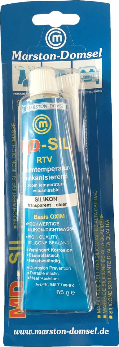 MASSA DE SILICONE EM BISNAGA - TRANSPARENTE 85G