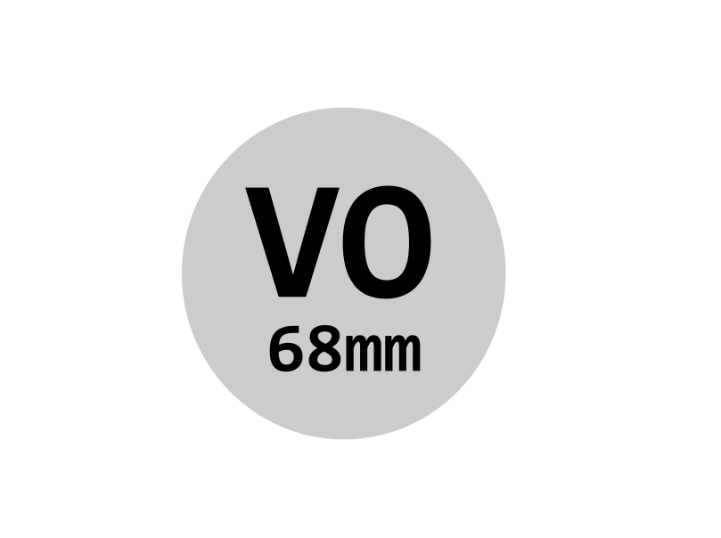 CHAPA AUTOCOLANTE 68MM VOLVO 4UN