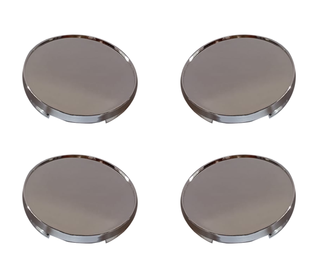 CONJUNTO TAMPAS DE JANTE CROMADAS 55MM  4UN