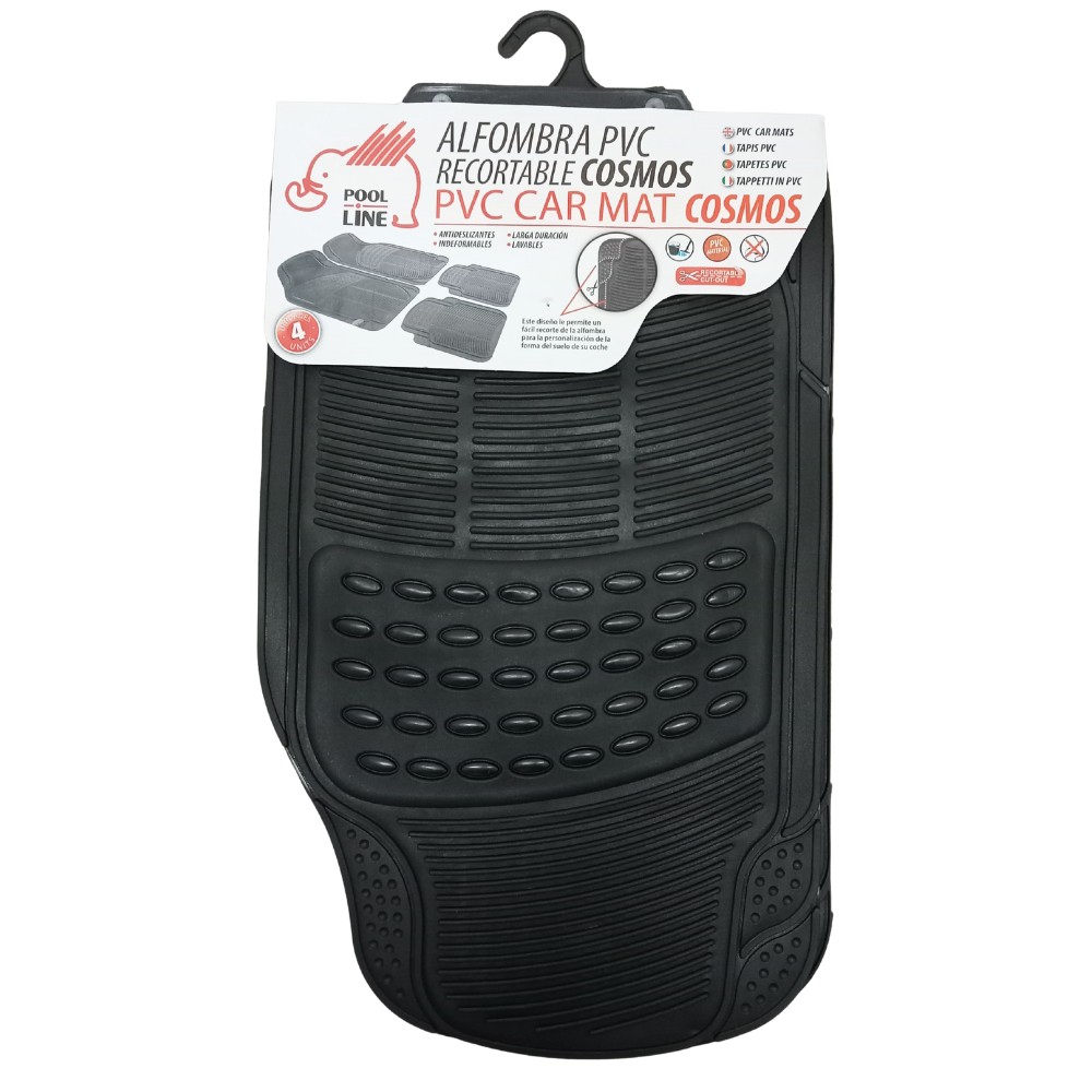 TAPETES EM BORRACHA PVC "TURIST" 4PCS