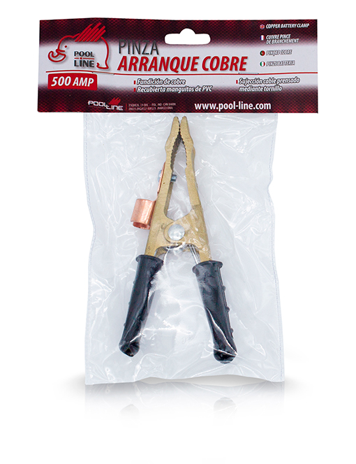PINÇA DE BATERIA 500AMP EM COBRE PRETO (UN)
