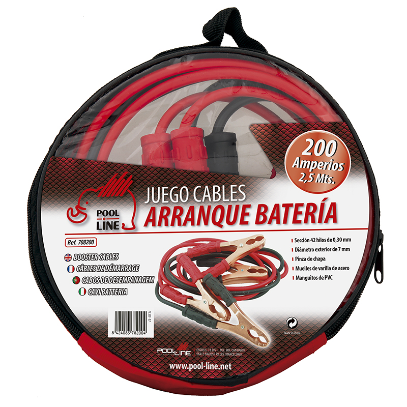 CABOS DE BATERIA 200AMP 250CM  D.7MM