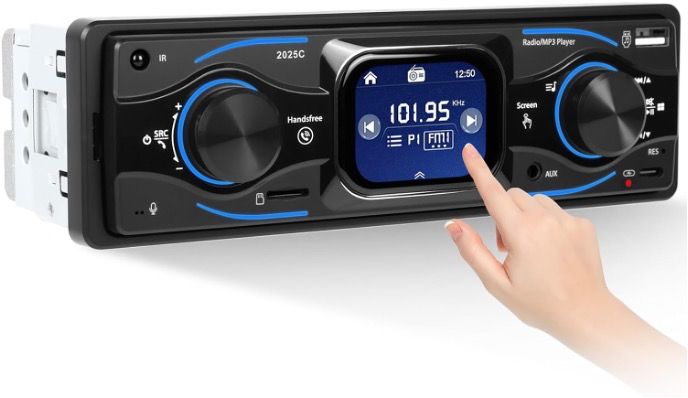 RADIO 1 DIN TATIL COM BLUETOOTH RDS USB E USB-C