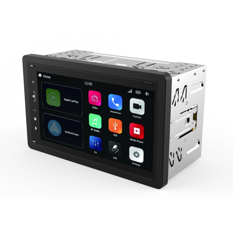 RADIO 2 DIN WIRELESS C/ CARPLAY E ANDROID AUTO
