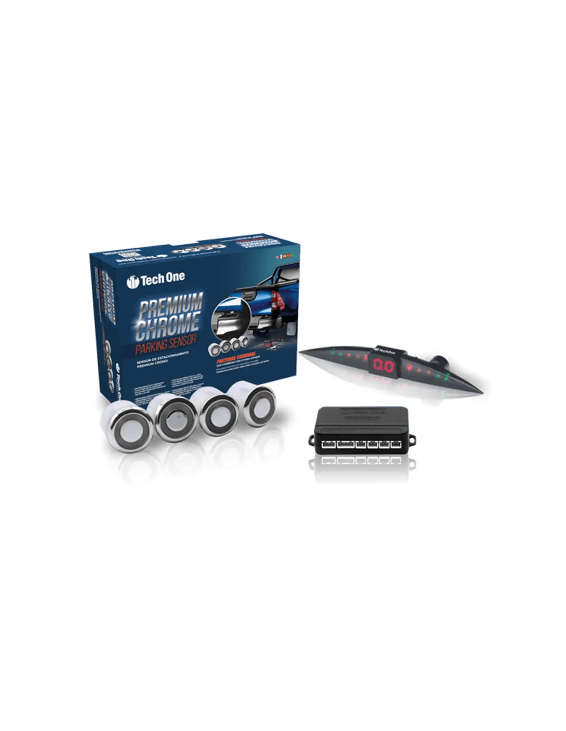 KIT 4 SENSORES DE PARQ PARA PARACHOQUES DE METAL