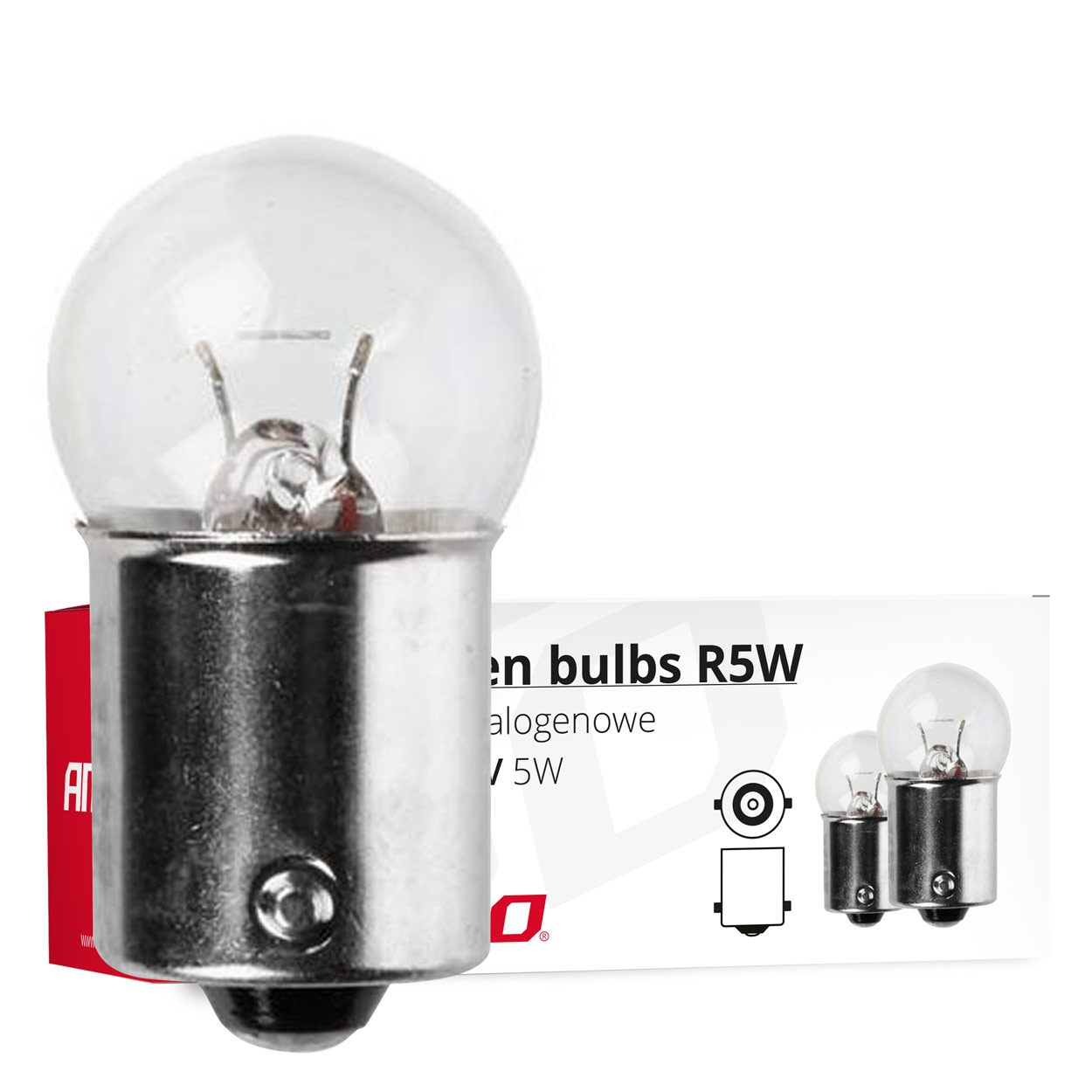 LAMPADAS 24V 5W COM CASQUILHO EM CAIXA (10un)