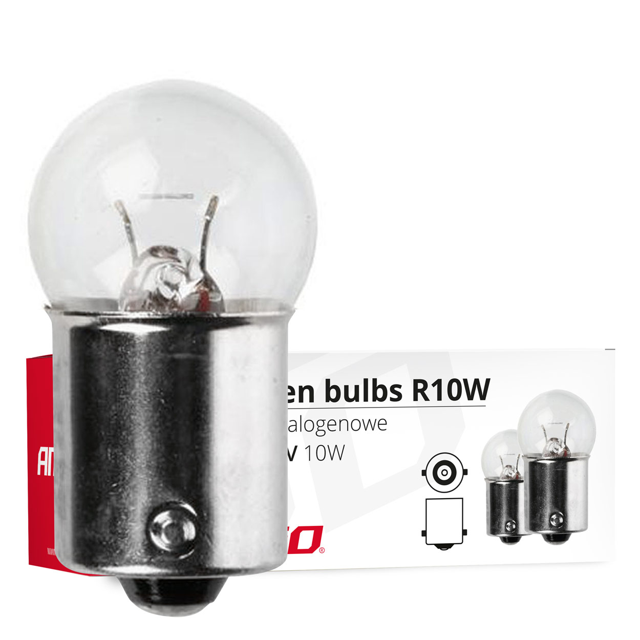 LAMPADAS 24V 10W COM CASQUILHO EM CAIXA (10un)