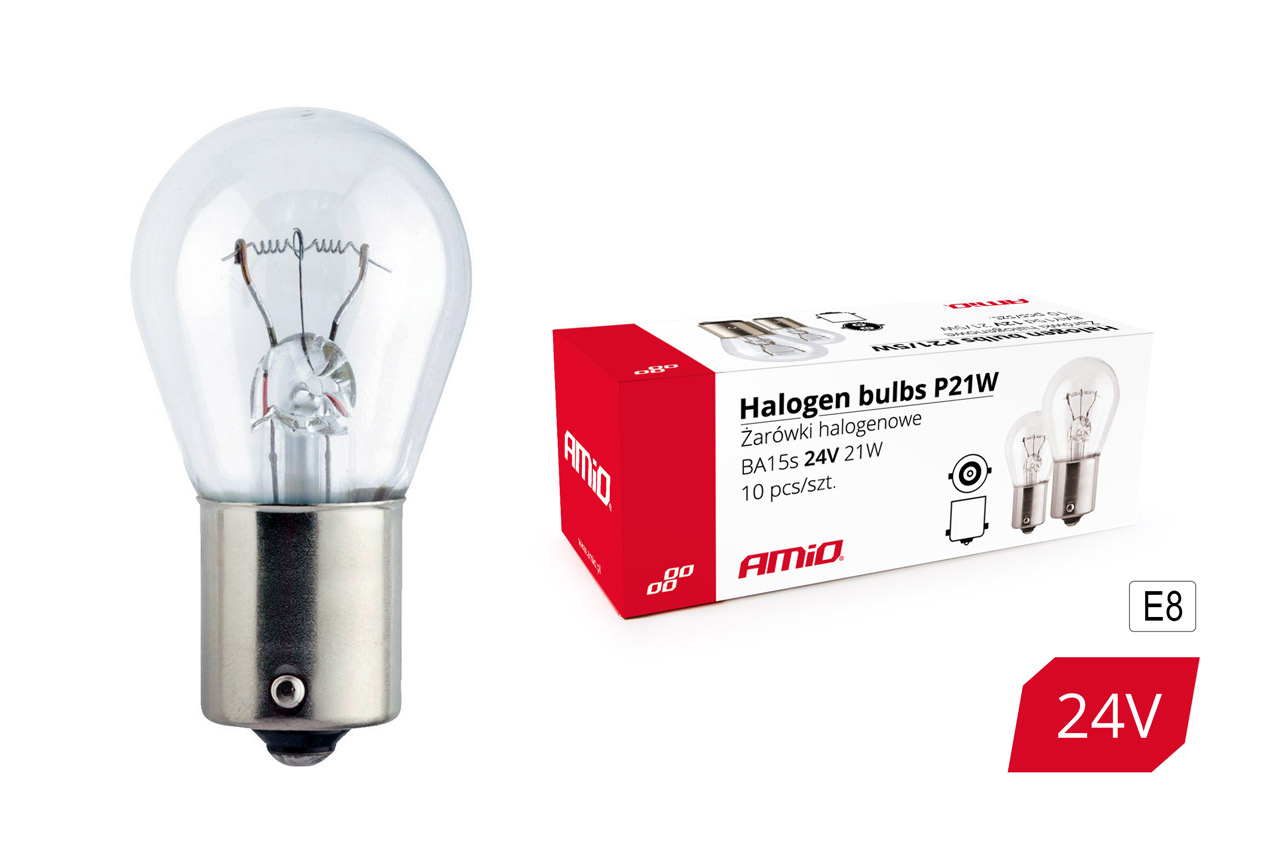 LAMPADAS  21W BA15S 24V (10 UNIDADES)