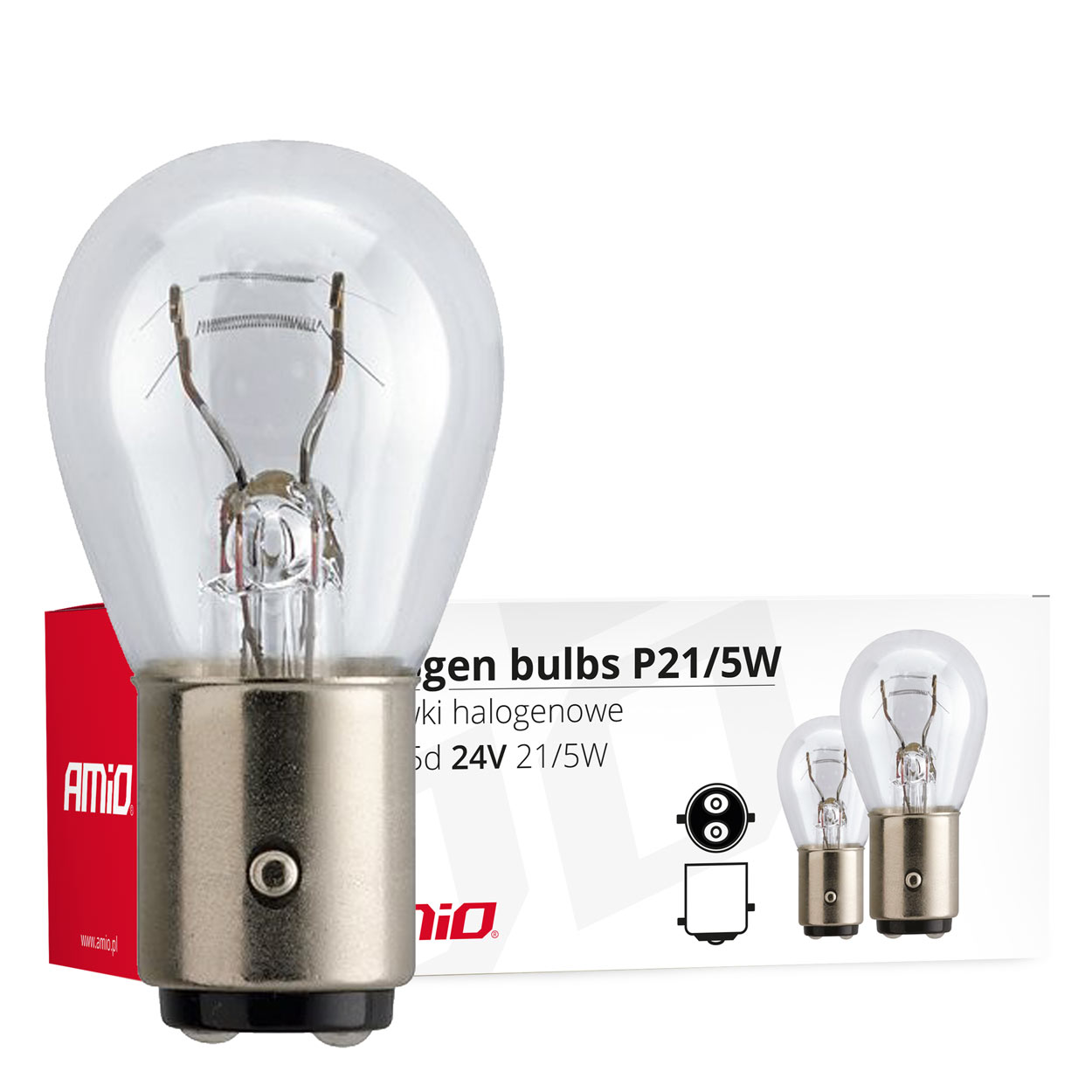 LAMPADAS 24V 21/5W EM CAIXA (10un)