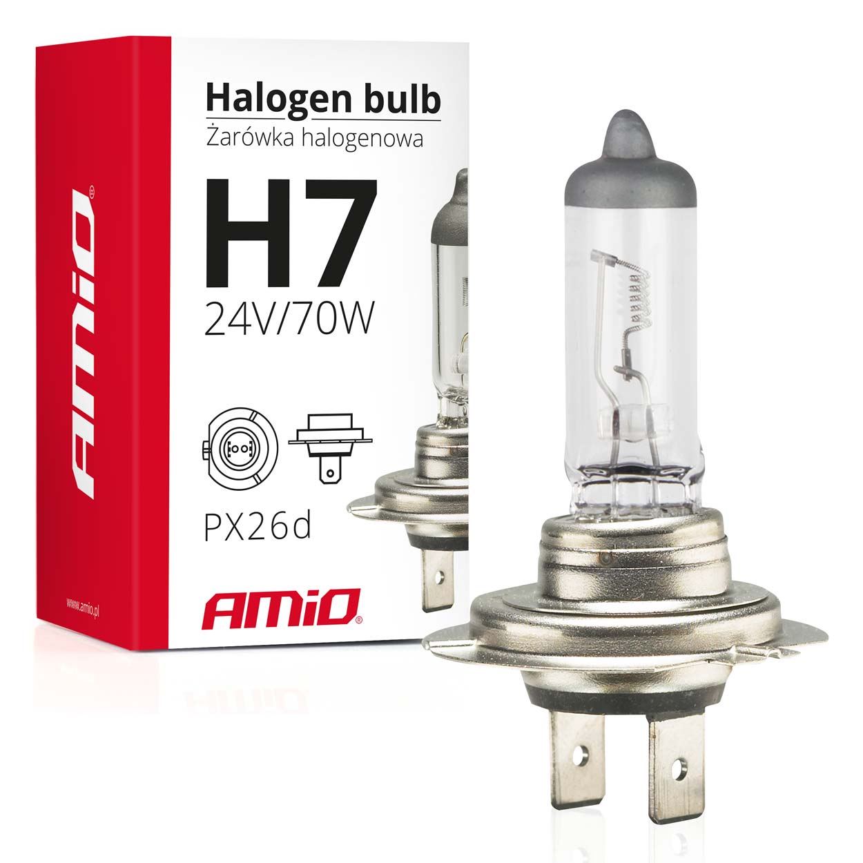 LAMPADA HALOGENIO  H7 24V 70W EM CAIXA