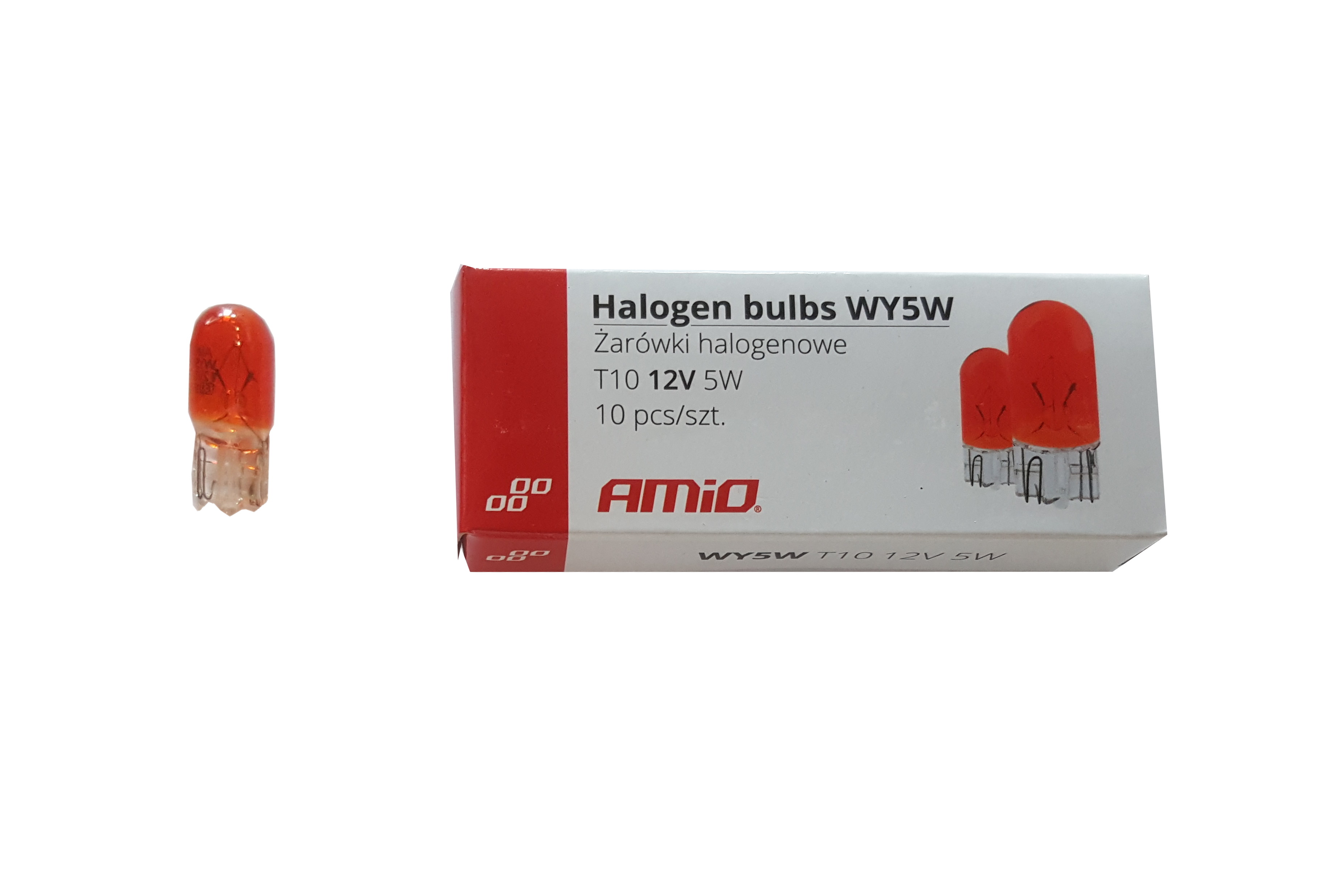 LAMPADAS 5W SEM CASQUILHO AMBAR T10 12V (10UN)