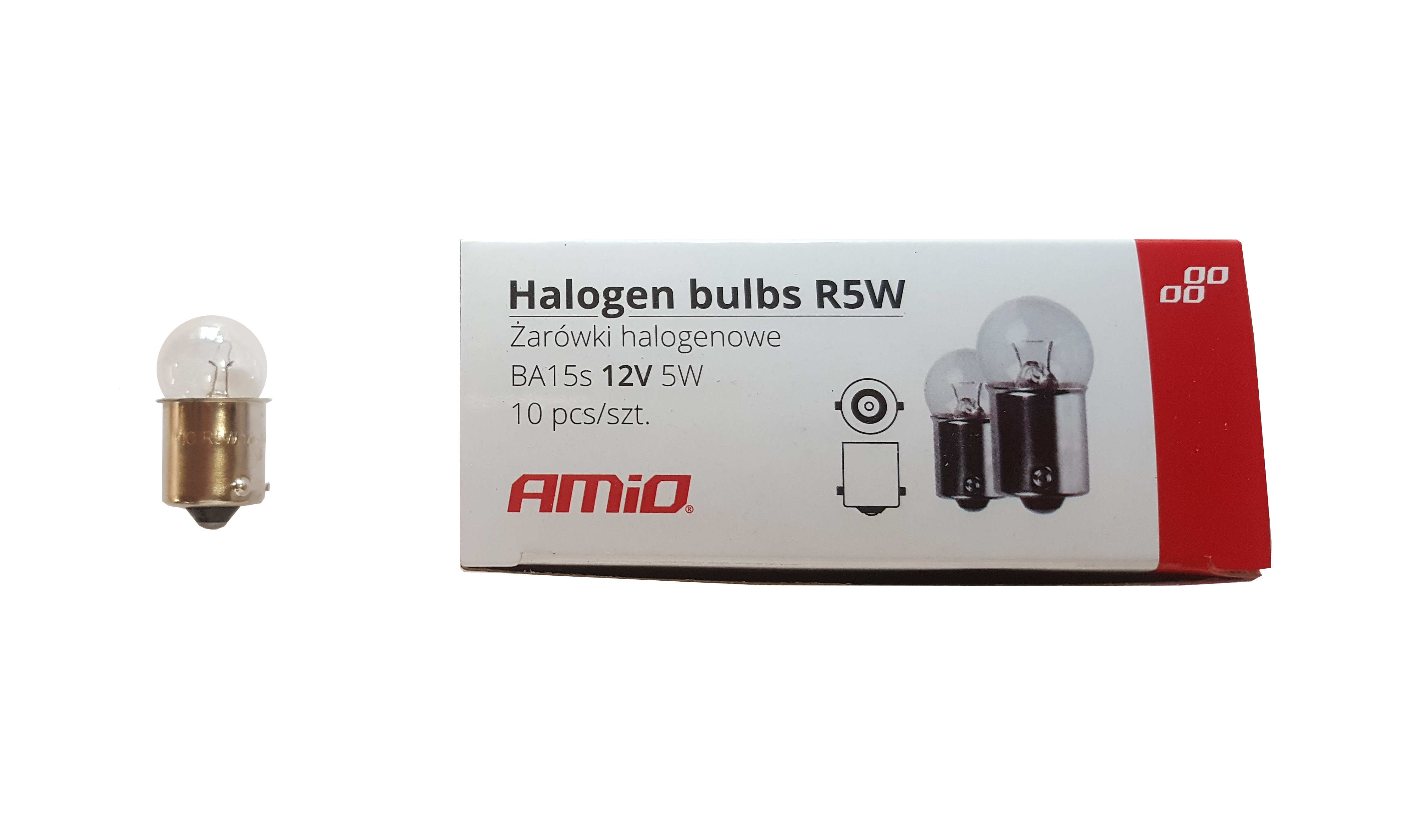 LAMPADAS 5W COM CASQUILHO BA15S 12V (10UN)