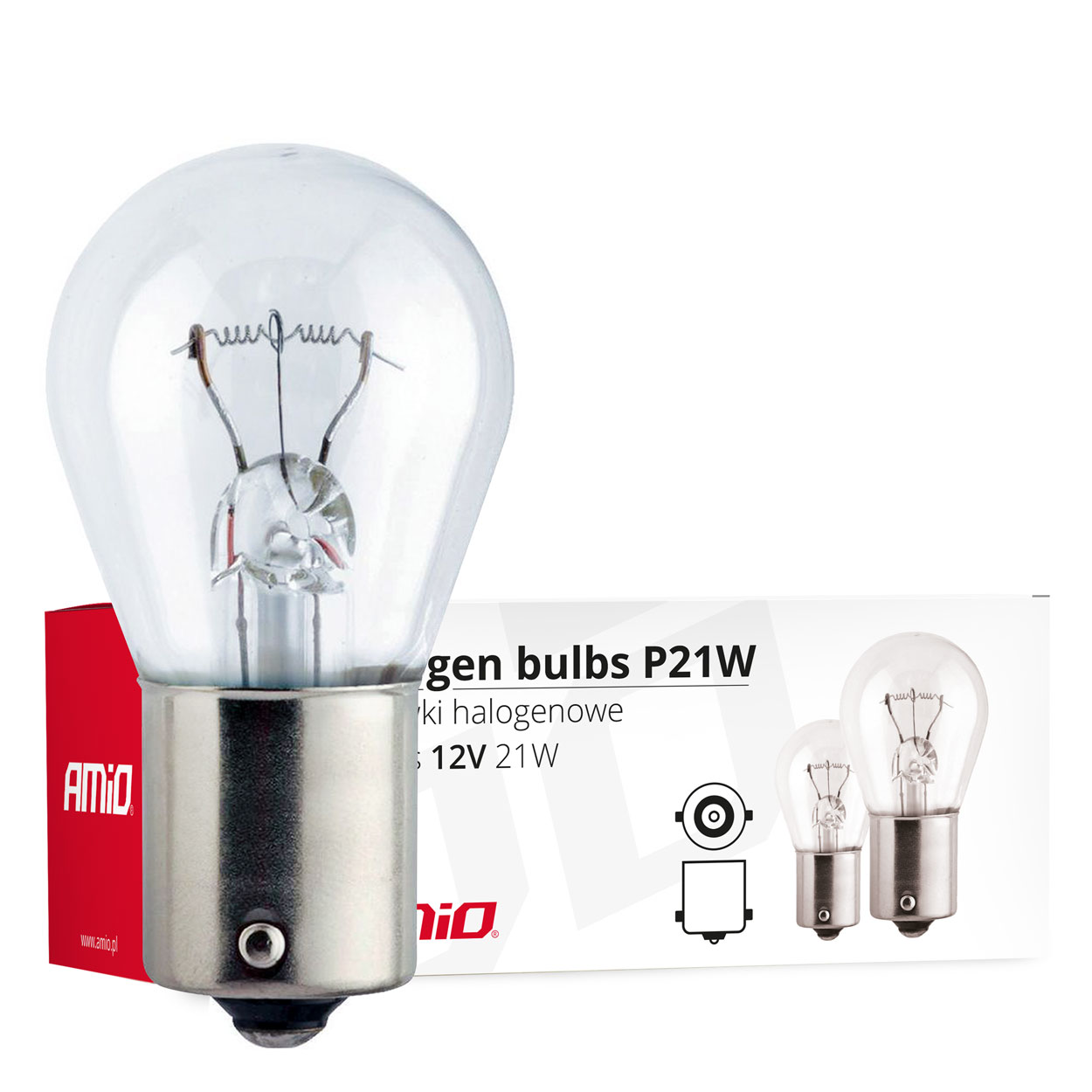 LAMPADAS  21W BA15S 12V (10 UNIDADES)