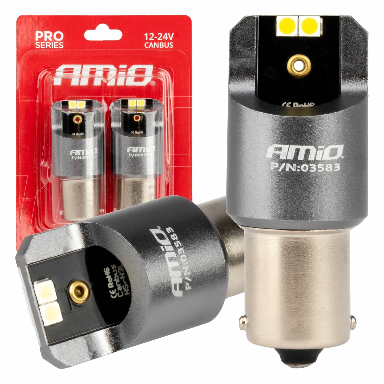 LEDS CANBUS PRO BA15S P21W BRANCOS 12/24V