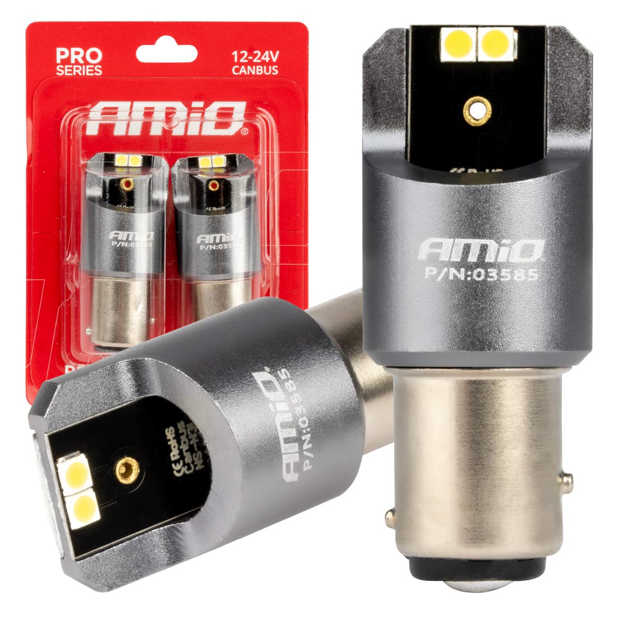 LEDS CANBUS PRO BAY15D P21/5W BRANCOS 12/24V