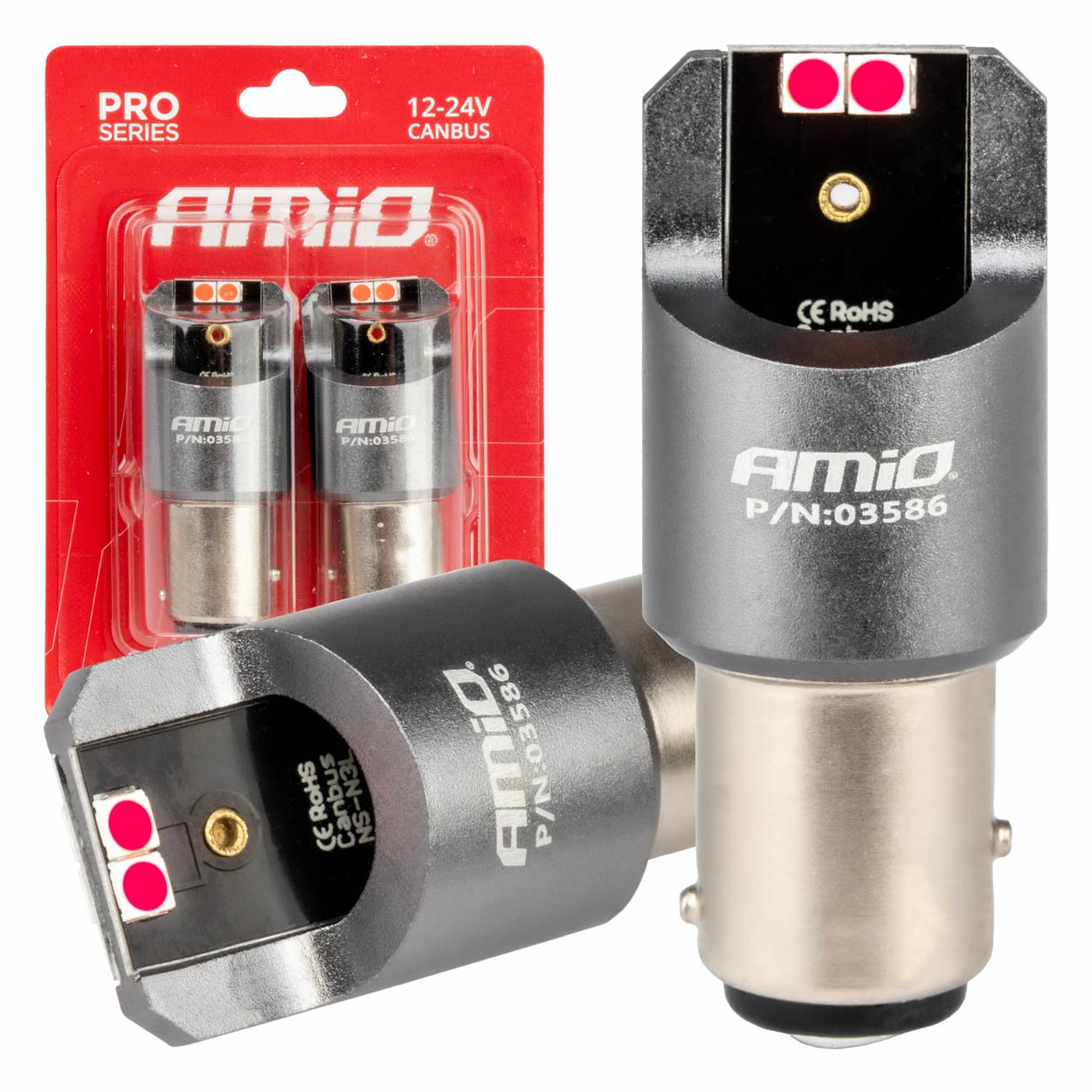 LEDS CANBUS PRO BAY15D P21/5W VERMELHOS 12/24V