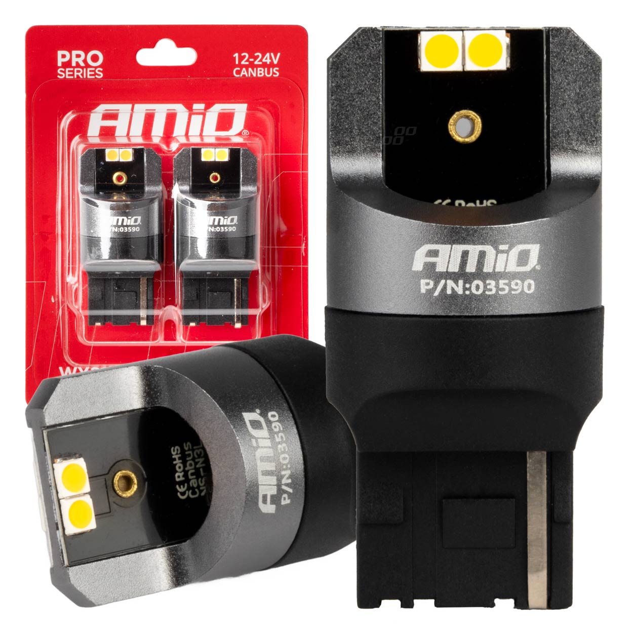 LEDS CANBUS PRO WY21W AMARELOS 12/24V