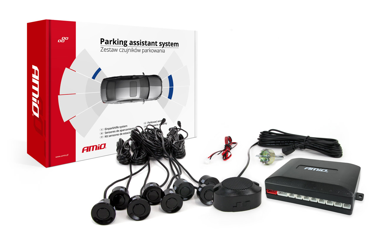 KIT 8 SENSORES DE PARQUEAMENTO FR/TR COM BUZZER
