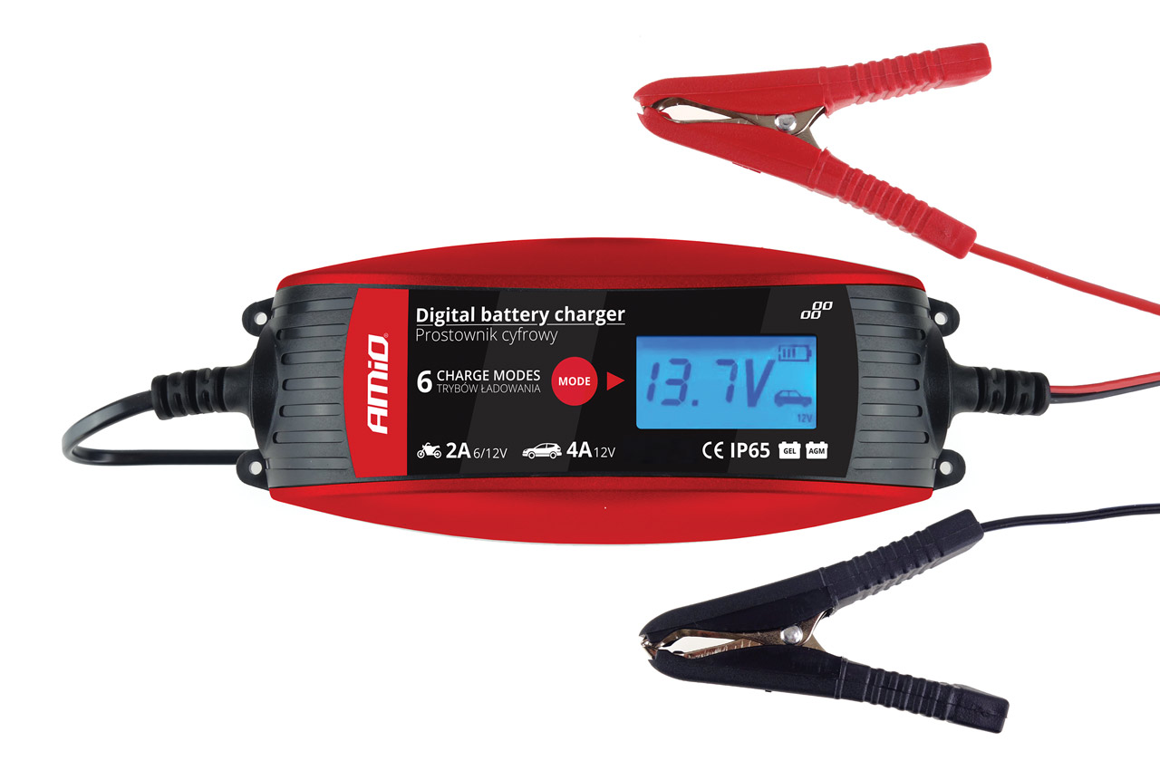 CARREGADOR DE BATERIA INTELIGENTE 6/12V 4A DIGIT.