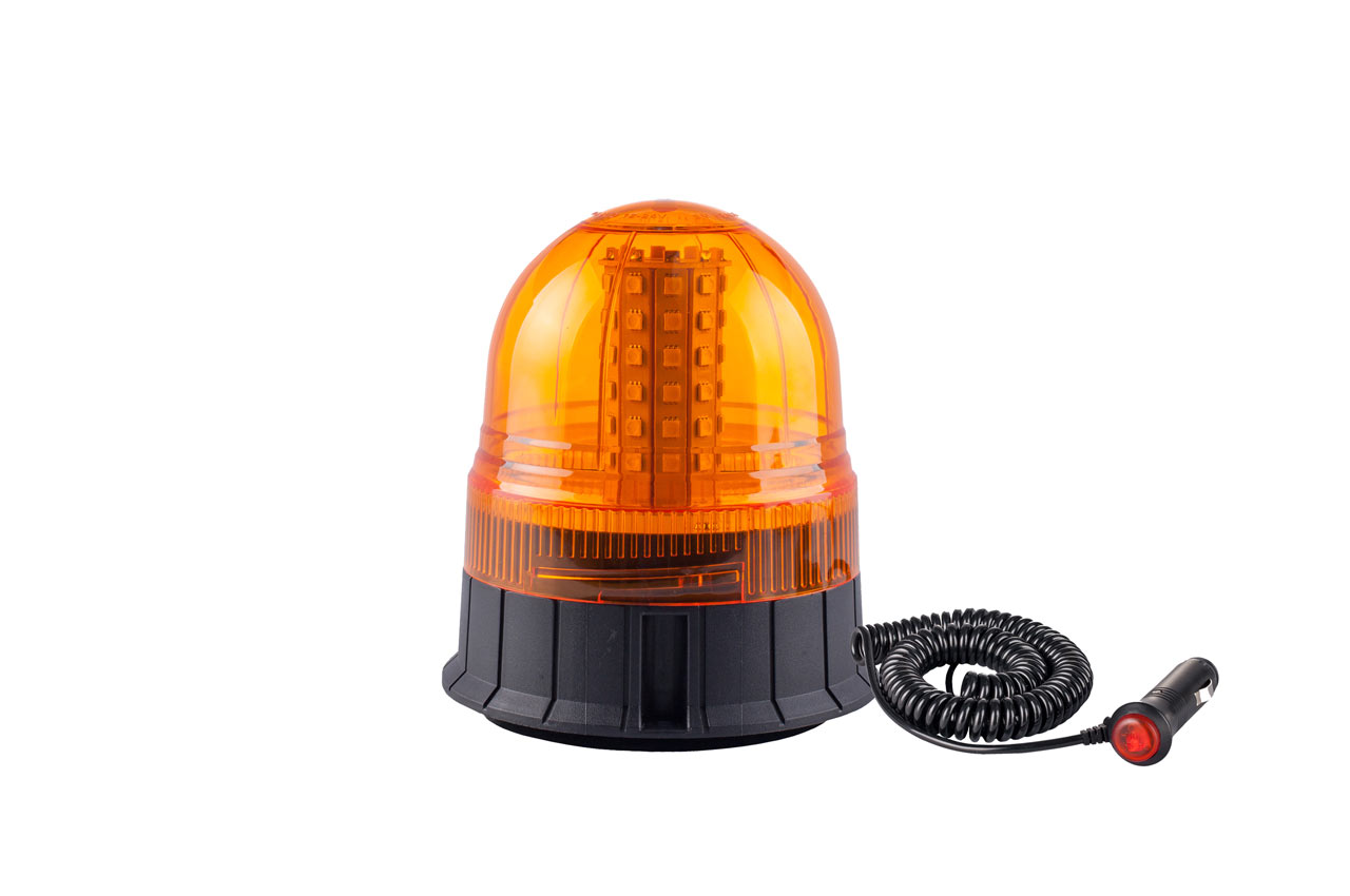 ROTATIVO DE 60 LEDS 12/24V BASE PLANA/MAGNETICO