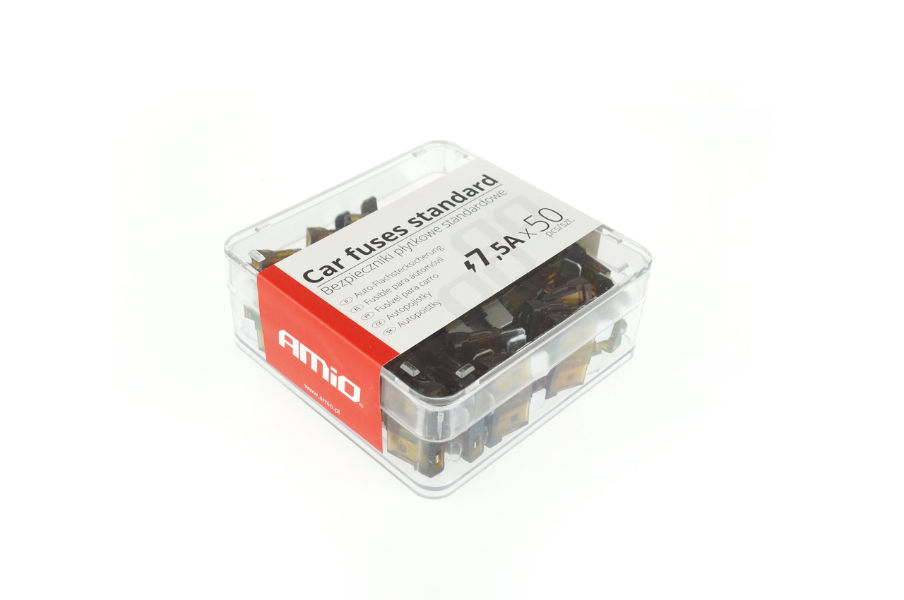 CAIXA DE 50 FUSIVEIS STANDARD 7,5 AMP