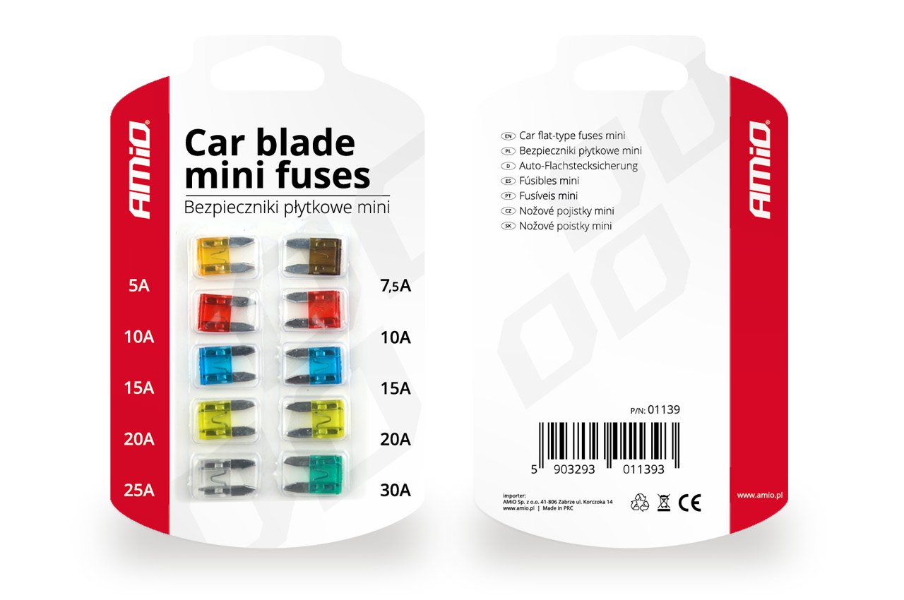 CARTEIRA 10 FUSIVEIS MINI FUSE