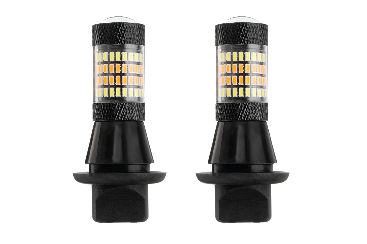 LUZ DIURNA EM LEDS COM INDICAÇAO PISCA