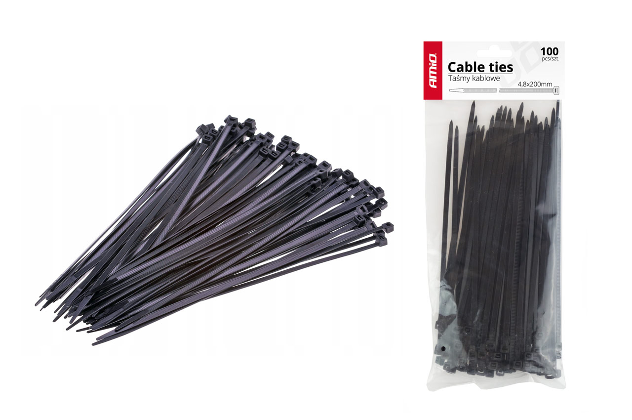 ABRAÇADEIRAS PRETAS 3,6x150mm - 100 pcs