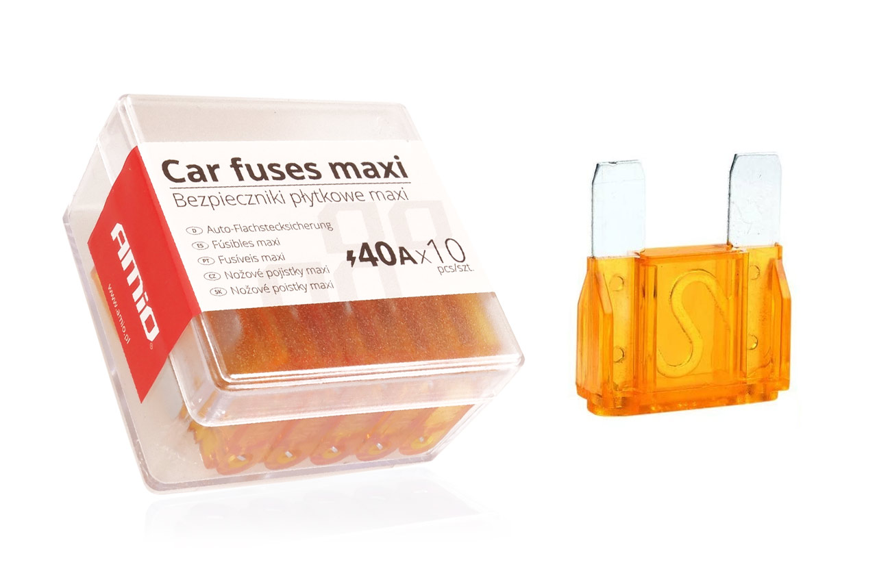 CAIXA DE 10 FUSIVEIS MAXI 40AMP