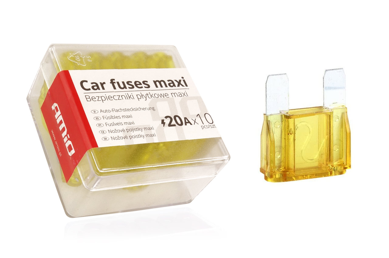 CAIXA DE 10 FUSIVEIS MAXI 20AMP