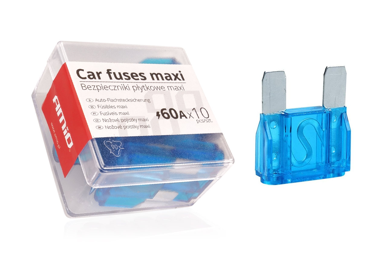 CAIXA DE 10 FUSIVEIS MAXI 60AMP