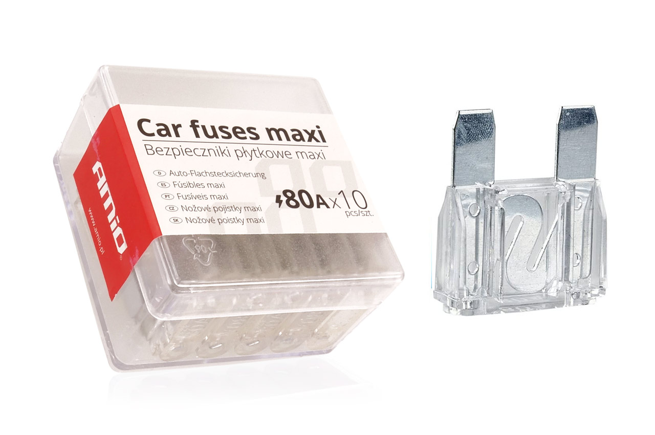 CAIXA DE 10 FUSIVEIS MAXI 80AMP