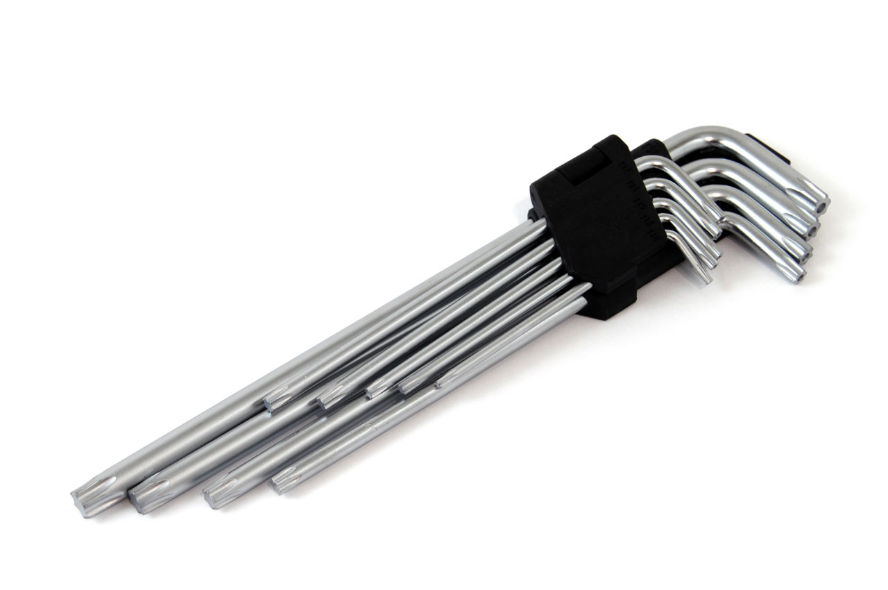 KIT  CHAVES TORX key LONG 230 mm 9 pcs TKL