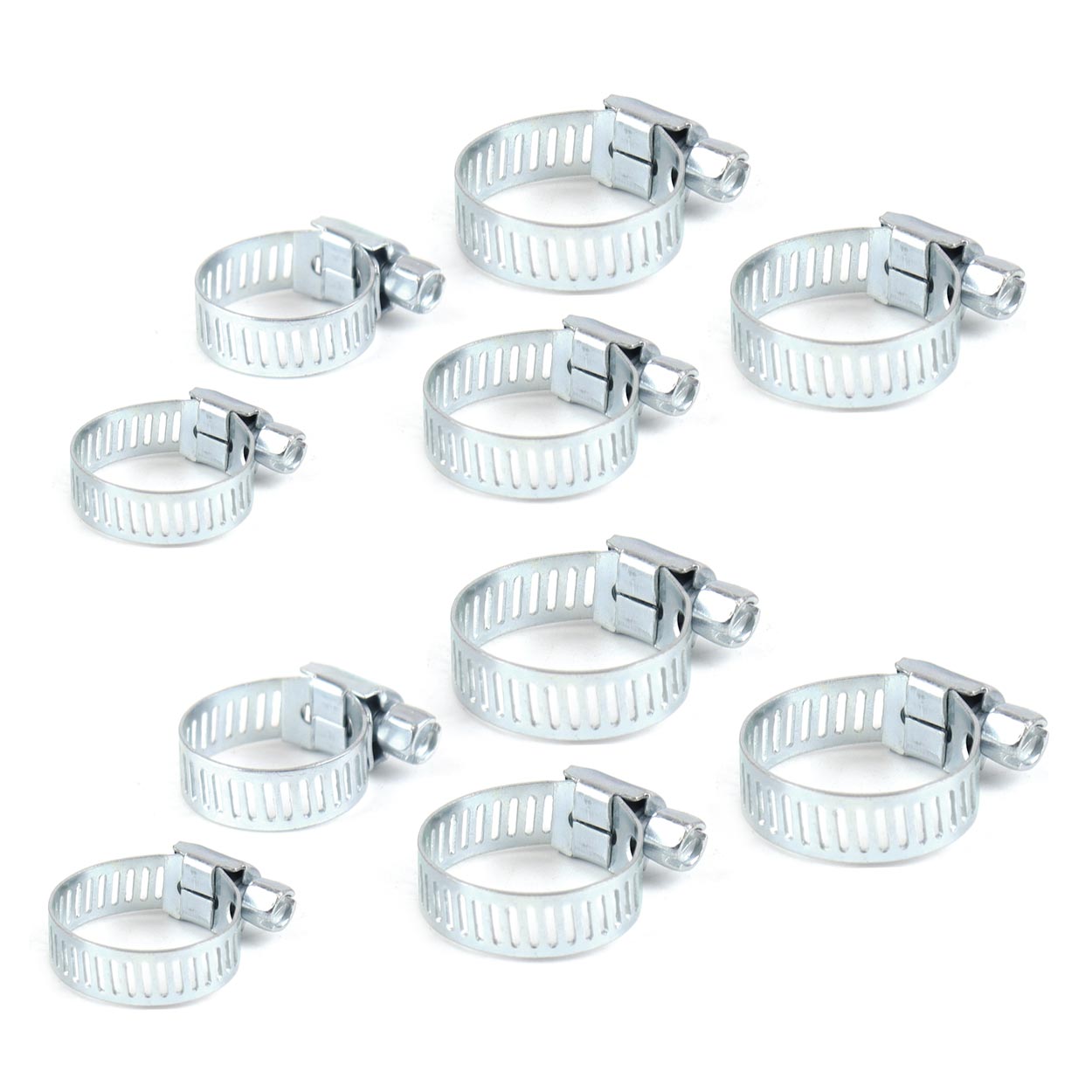 KIT DE 10 ABRAÇADEIRAS METALICAS EM BLISTER