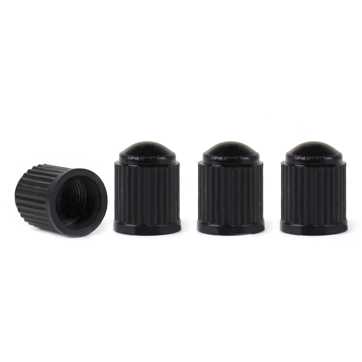 KIT 4PCS DE VALVULAS EM PLASTICO PRETAS