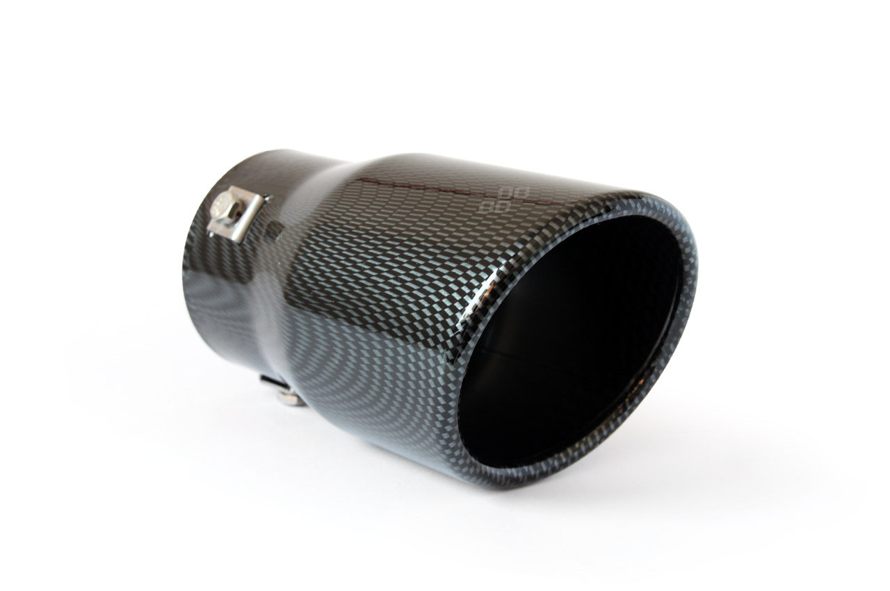 PONTEIRA DE ESCAPE OVAL EM CARBONO