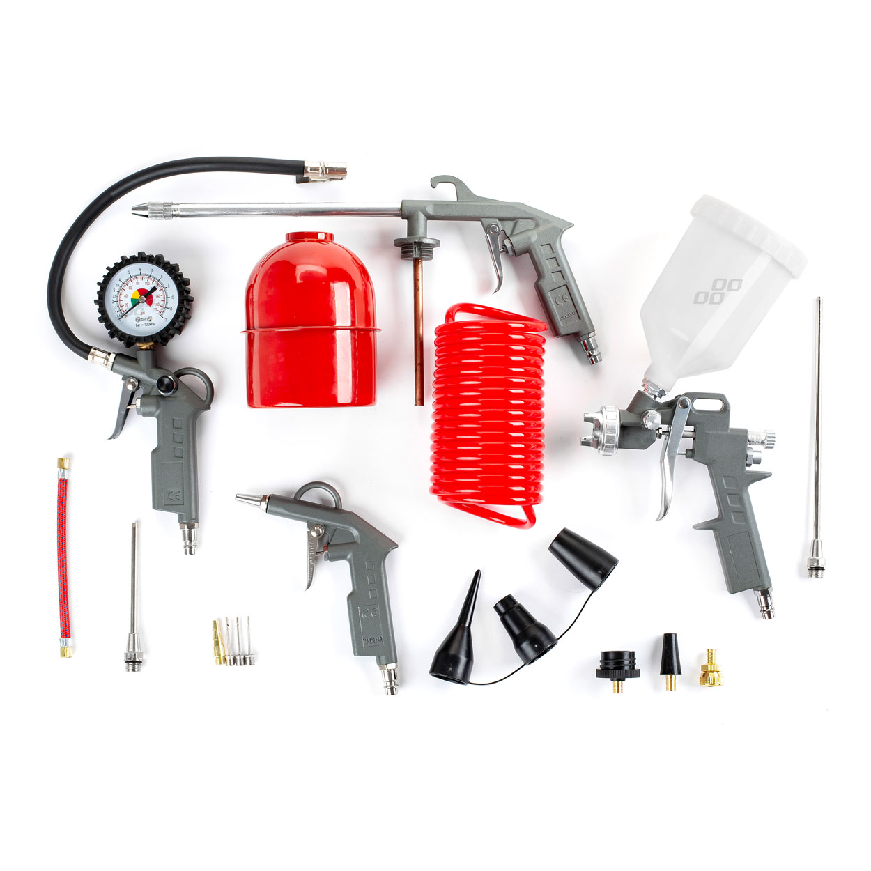 KIT FERRAMENTAS PNEUMATICAS 18 PCS  PT-07