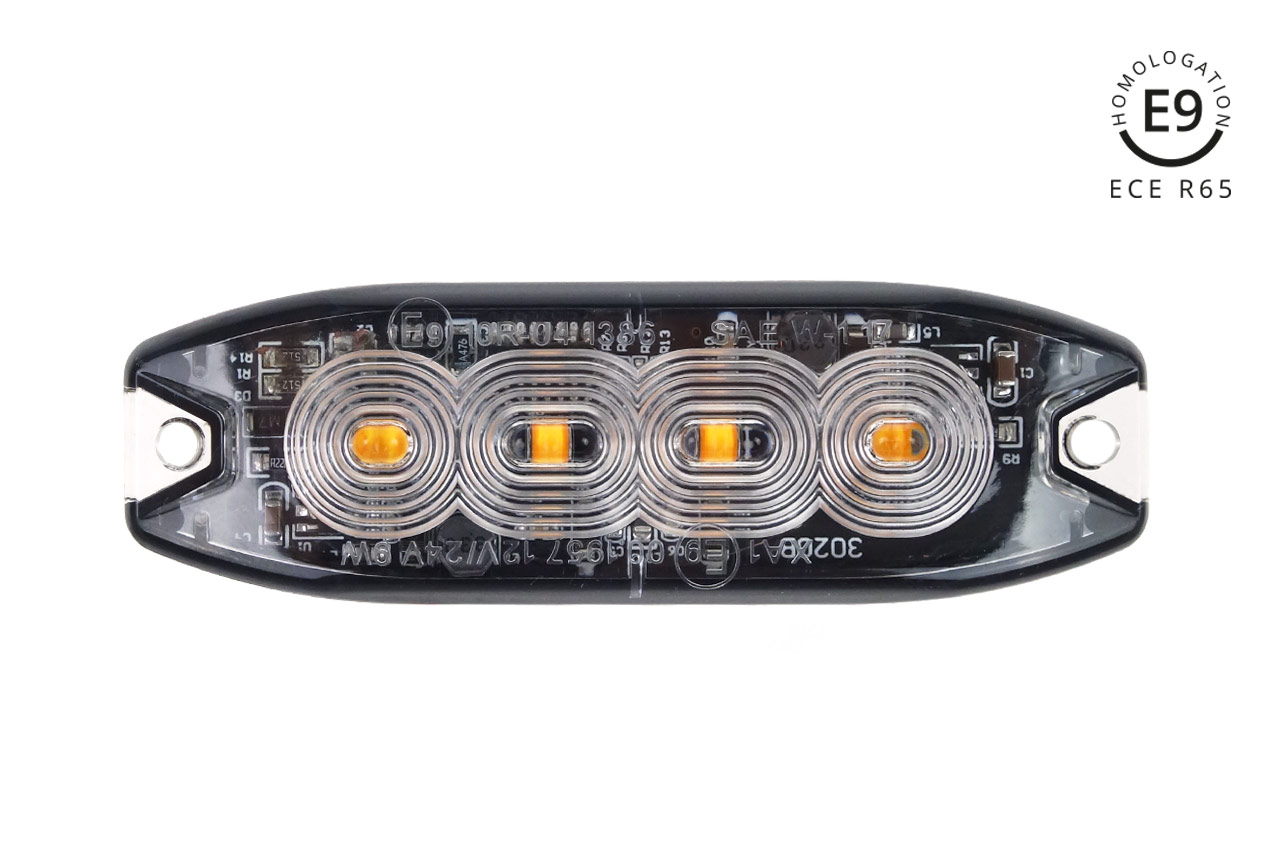 FAROLIM STROBE AMBAR 4 LEDS 12/24V