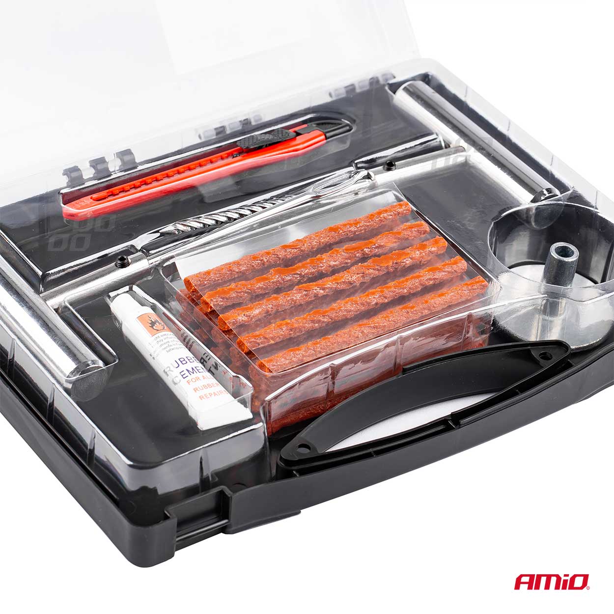 KIT REPARAÇAO DE PNEU TUBELESS 36PCS