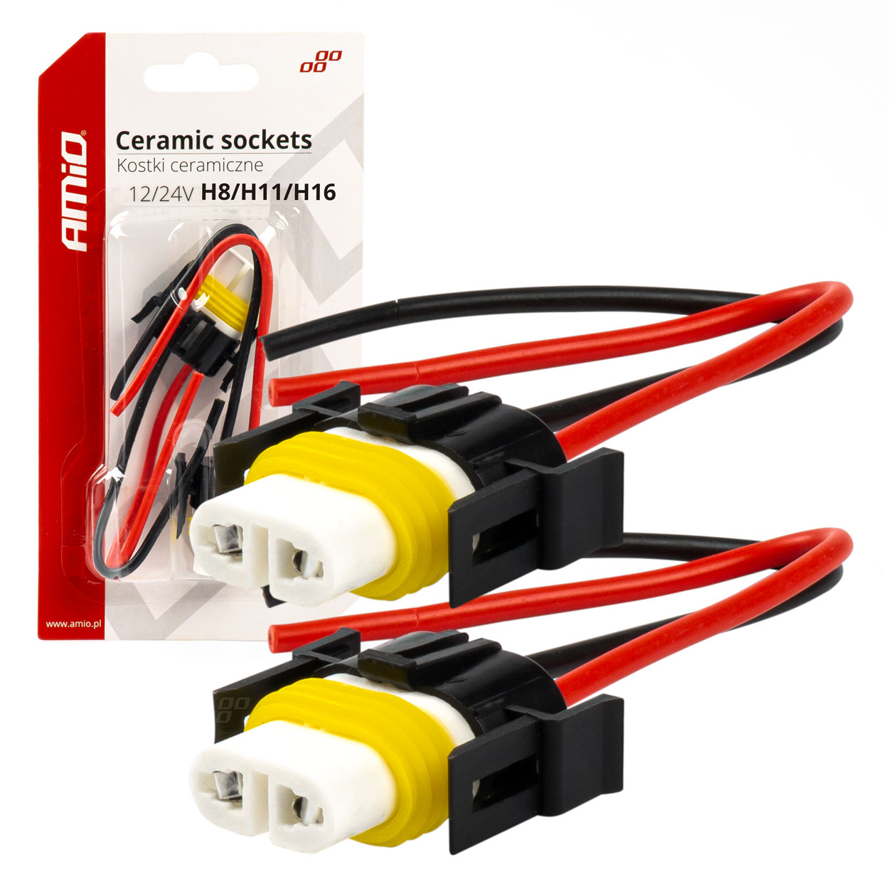FICHAS EM CERAMICA H8/H11/H16  2 PCS  (blister)