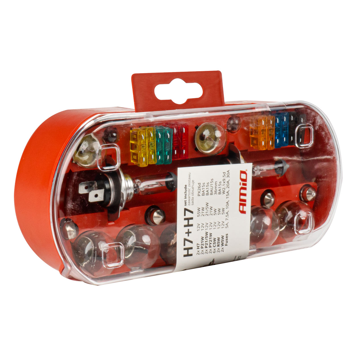 KIT LAMPADAS DE EMERGENCIA (H7+H7) 30 PCS 12V