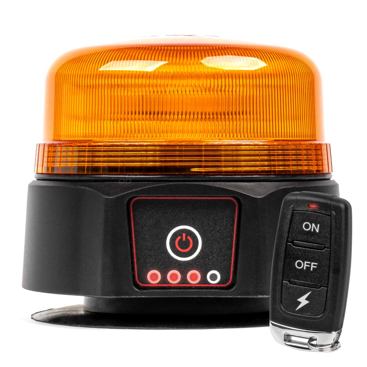 ROTATIVO DE LEDS MAG RECARREGAVEL 12/24V C/COMANDO