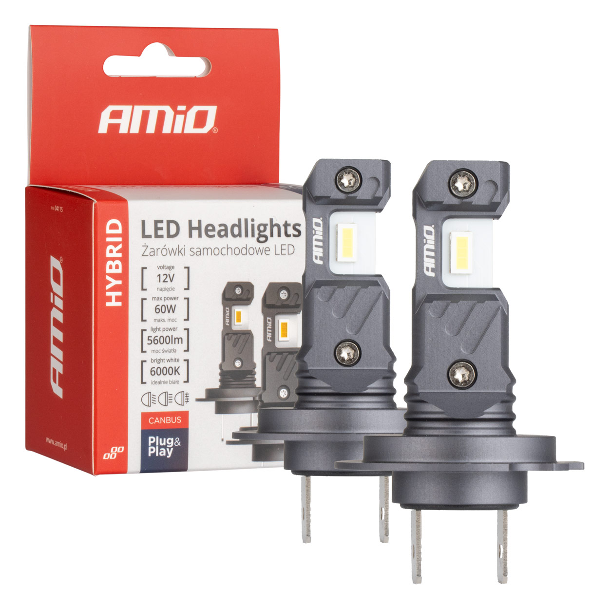 KIT DE LEDS HIBRID SERIES H7X2 H18 6000K CANBUS 60W