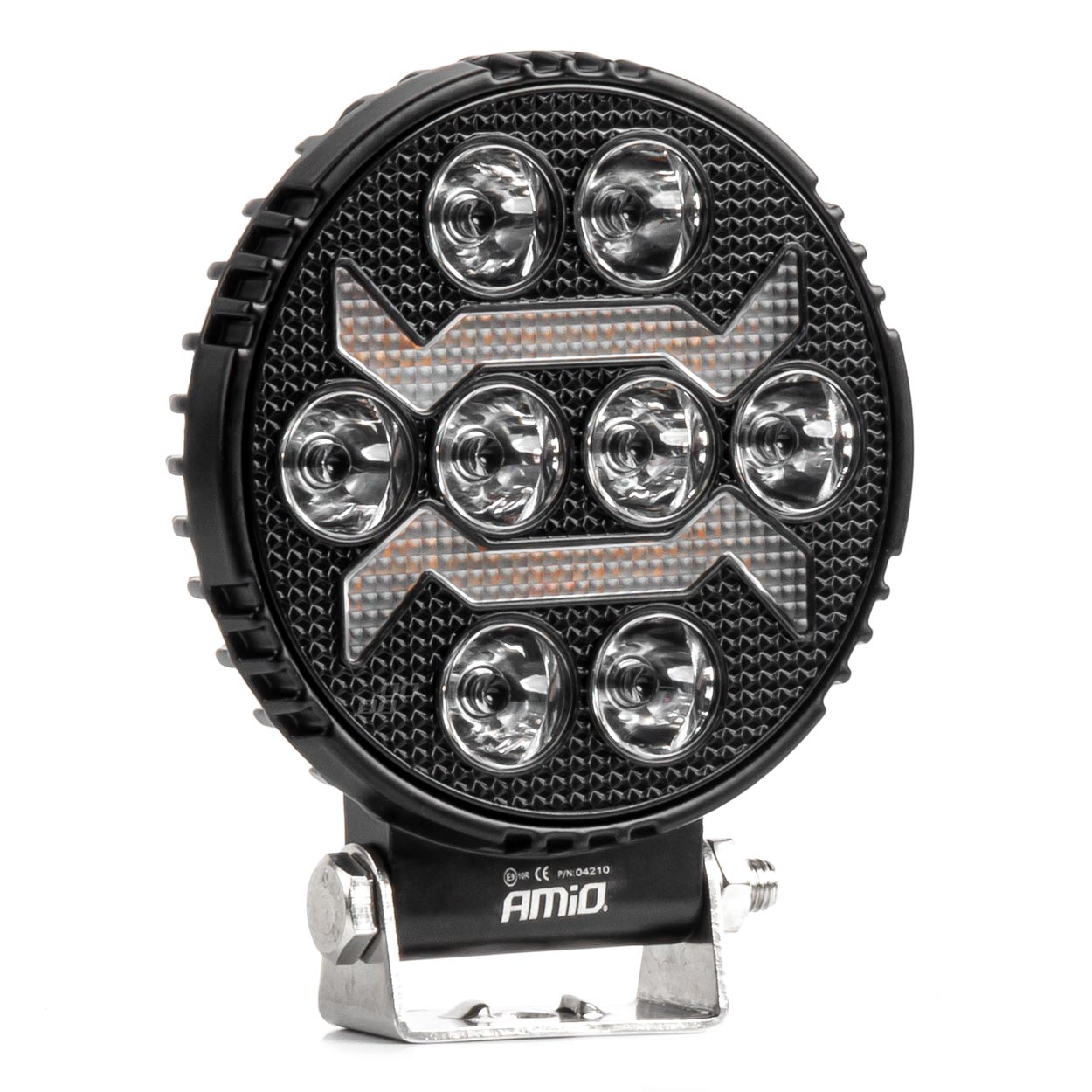 FAROL DE TRABALHO REDONDO 8 LEDS 54W 6500K   9-36V