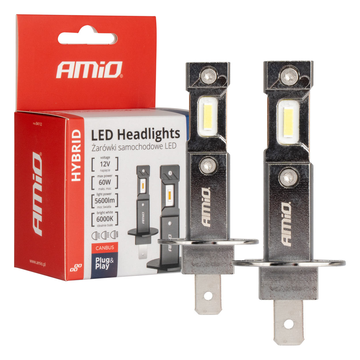 KIT DE LEDS HIBRID SERIES H1X2 6000K CANBUS 60W