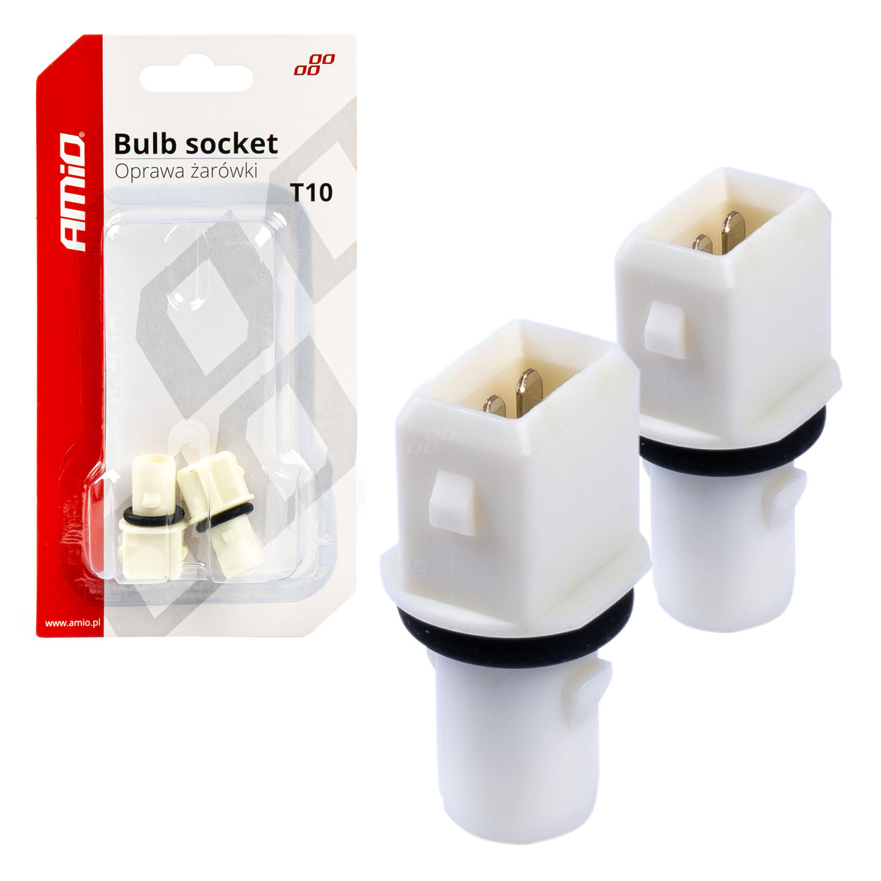 CASQUILHO PARA LAMPADAS T10  2PCS