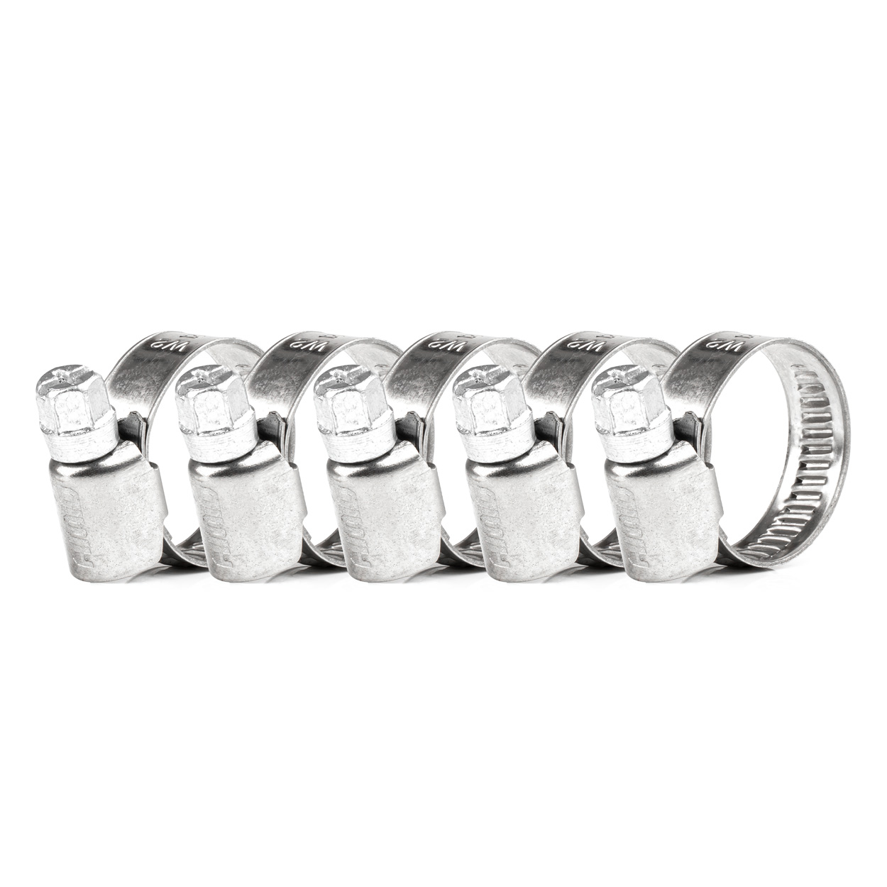 KIT DE 5 ABRAÇADEIRAS METALICAS 12-22mm/9mm W2 EM BLISTER