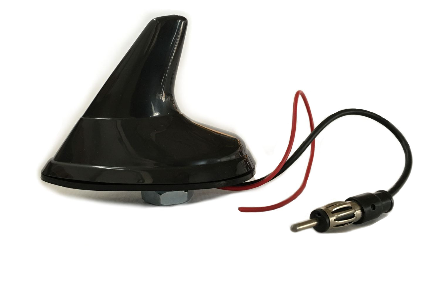 ANTENA TUBARAO COM ADAPTADORES AM/FM AMPLIFICADA