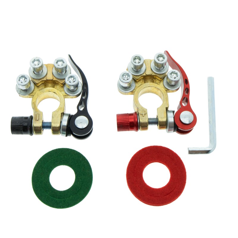 TERMINAIS DE BATERIA DE COBRE 12V 40A  2PCS