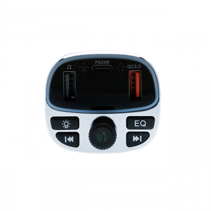 TRANSMISSOR FM BLUETOOTH COM CARREGADOR 12/24V